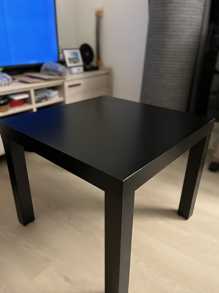 IKEA LACK 邊桌, 黑色, 55x55 公分