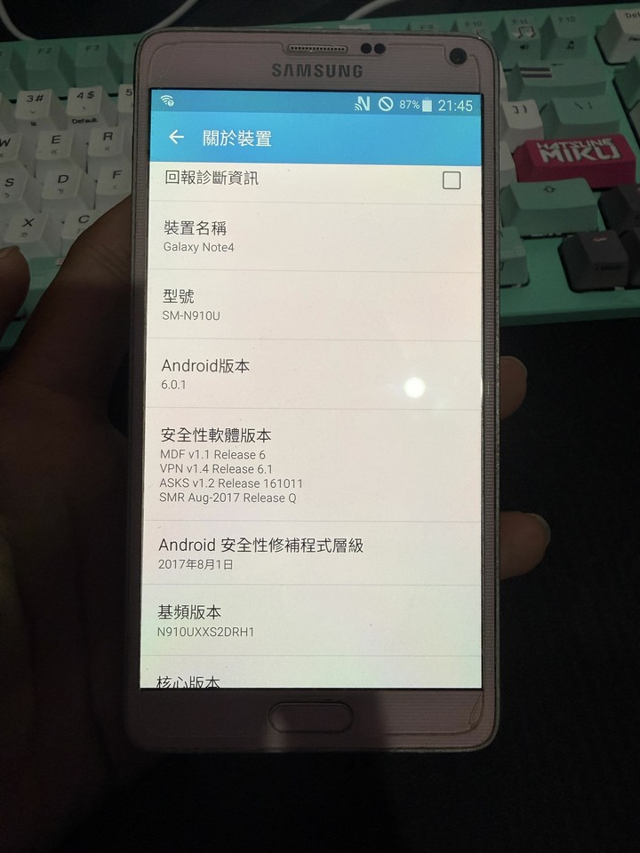 Samsung Galaxy note4 32G粉色