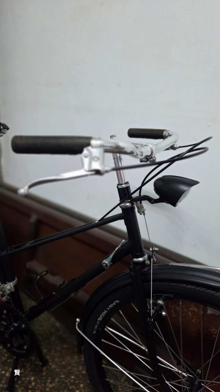 稀少的鋼管復古自行車（消光黑）