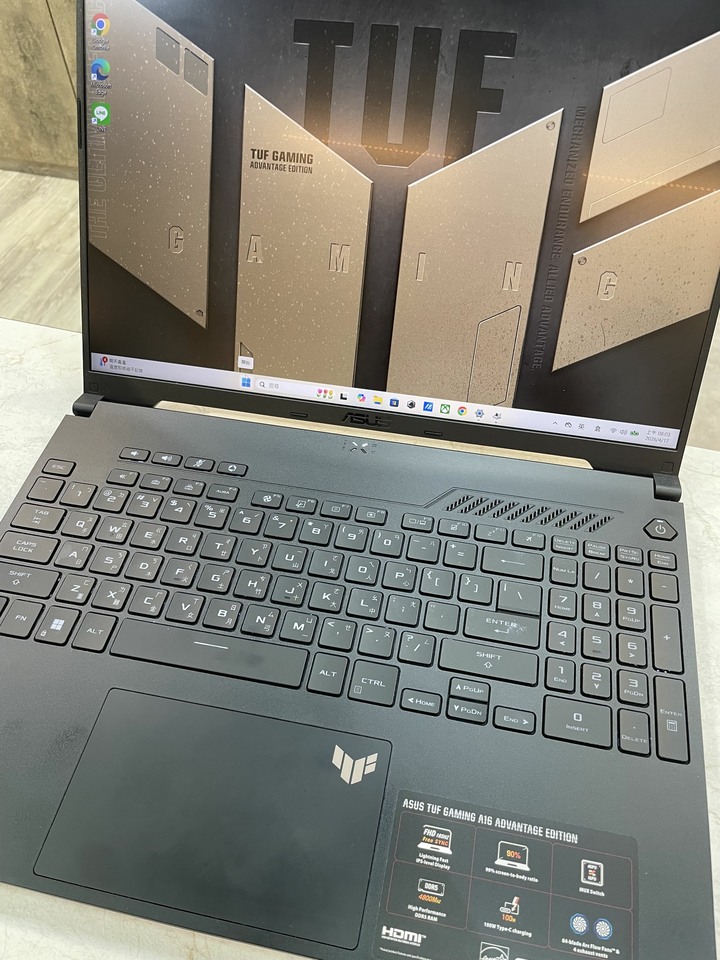 ASUS TUF Gaming A16 R7-7735/16G/512G/RX7700S 保固中 少用完美 自取 不議