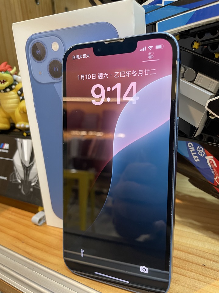 Iphone13 128g 電池50 原盒 背框無傷 面板細紋 整體85成新 功能正常 自取 不議