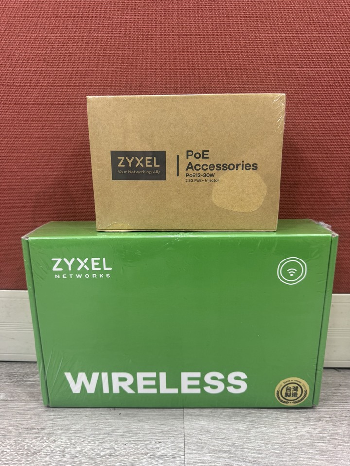 【全新未拆封】Zyxel NWA210BE Wi-Fi 7 商用雙頻基地台 + PoE12-30W 電源供應連接器