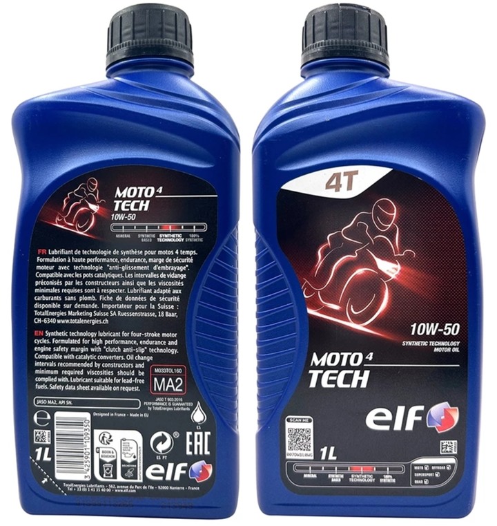 elf 億而富MOTO4 Tech 10W50 4T機油