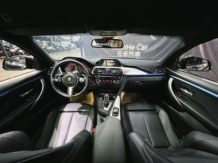 (154)2016年式 F36型BMW 4-Series Gran Coupe 420i M Sport 2.0 汽油 極淨黑