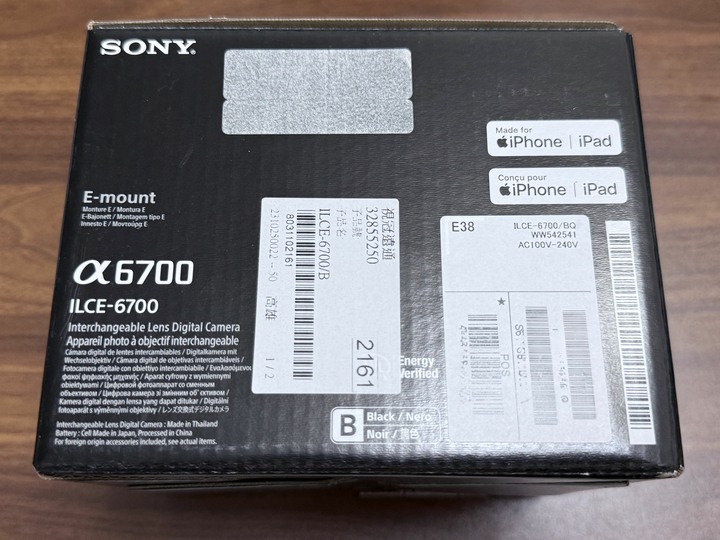 近9成新-公司貨SONY A6700 單機身(快門數僅1274!)