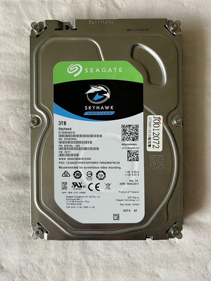 ※故障品※ Seagate 希捷 SkyHawk 3TB