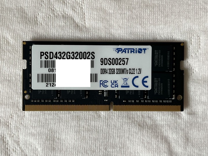 PATRIOT 博帝 32G DDR4 3200 筆記型記憶體