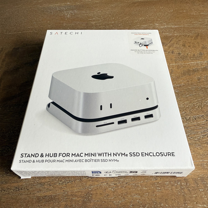 全新品 Satechi Mac Mini M4 Stand & Hub 擴充底座 / M4版專用 支援NVMe SSD