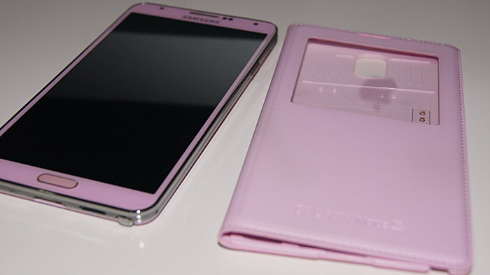 二手機 Samsung Galaxy Note3 粉色 4G LTE 版 16G 附原廠側翻皮套