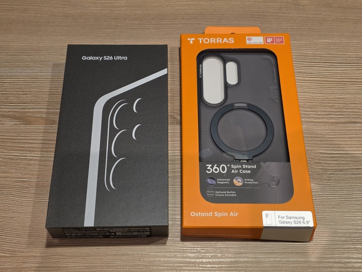 9.9成新 S26 Ultra 512GB 漫遊銀 $35000 含 TORRAS 支架保護殼