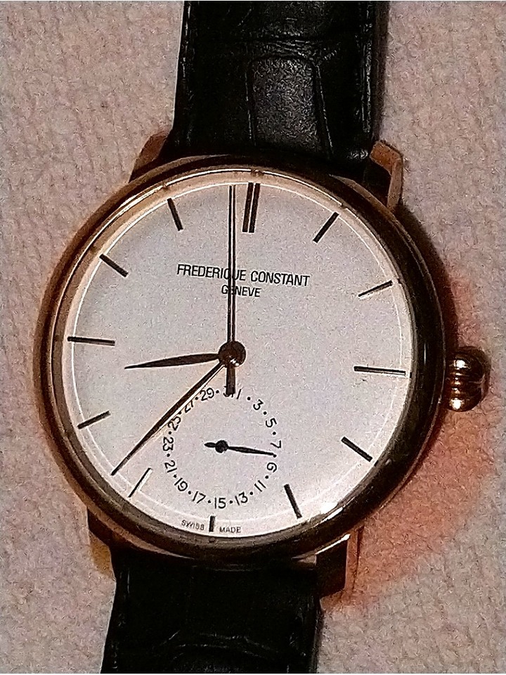 FREDERIQUE CONSTANT GOLD-TONE 大三針瑞士錶