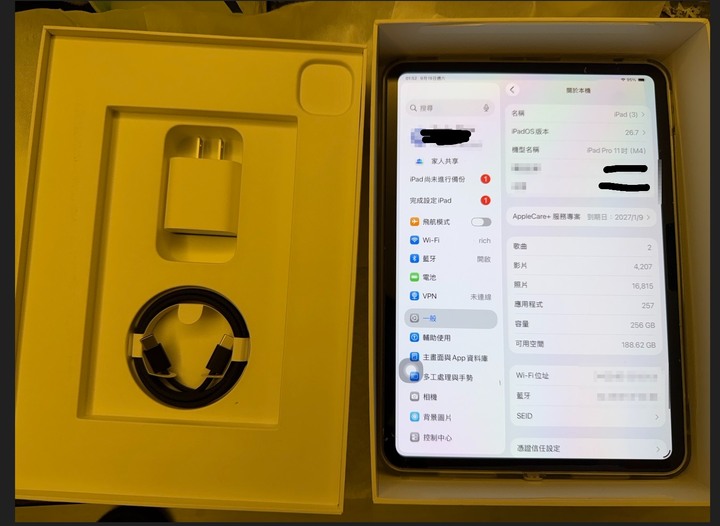 Apple iPad Pro 11吋 256G 2024(M4) 保固中