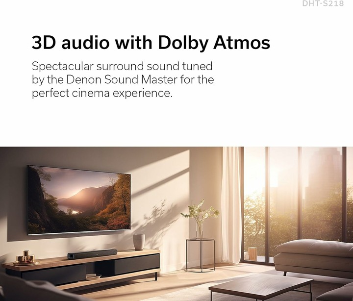天龍Denon DHT-S218 全音域杜比全景聲 Soundbar