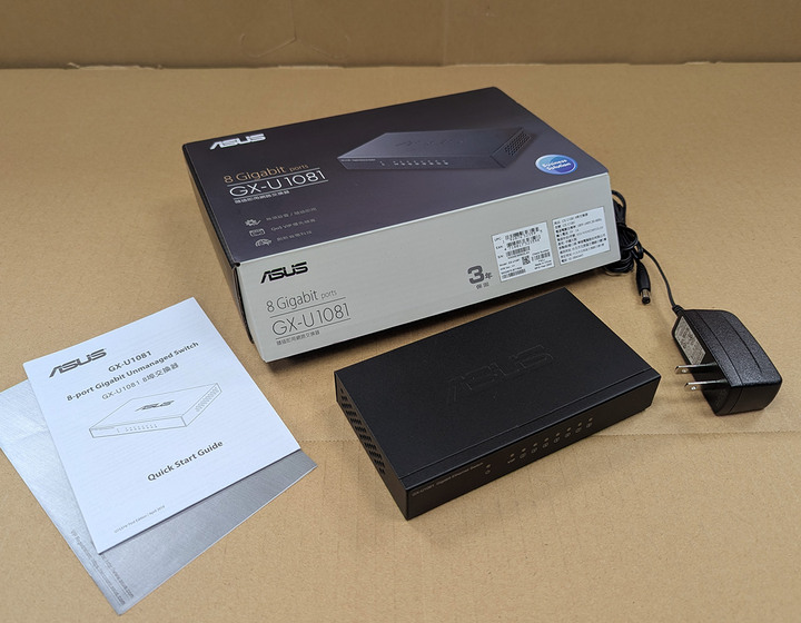 ASUS 華碩 GX-U1081 8埠Gigabit交換器