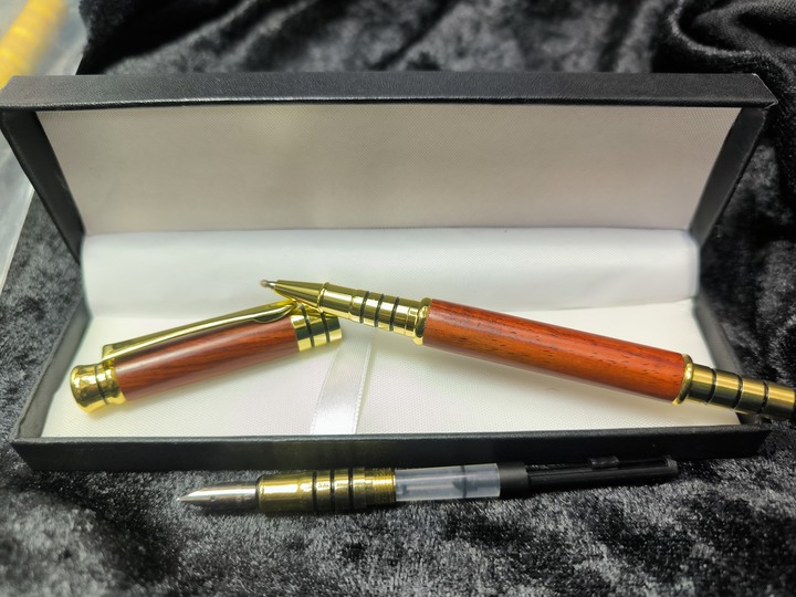 特價鋼筆組(水筆+鋼筆兩用)-小葉紫檀-A003