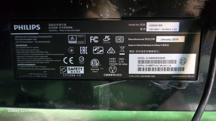 搭載流光溢彩 PHILIPS 43型 436M6VBRAB/96 4K HDR 液晶顯示器