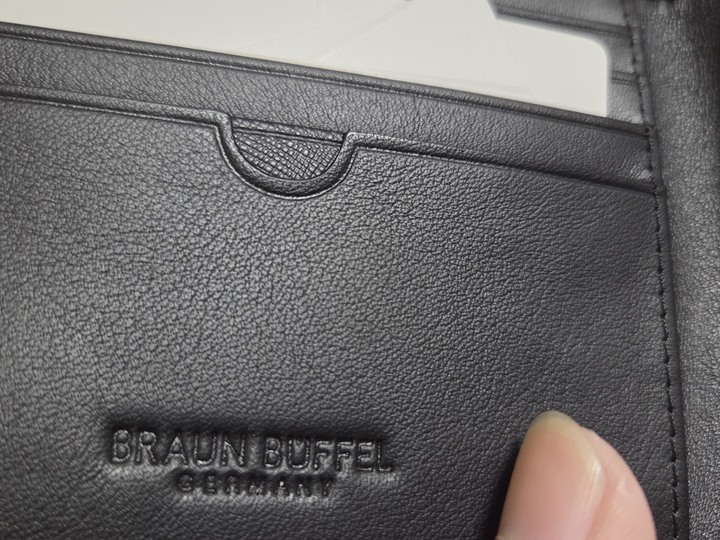 小金牛 Braun buffel Ikon系列 藍色5卡透明窗短夾