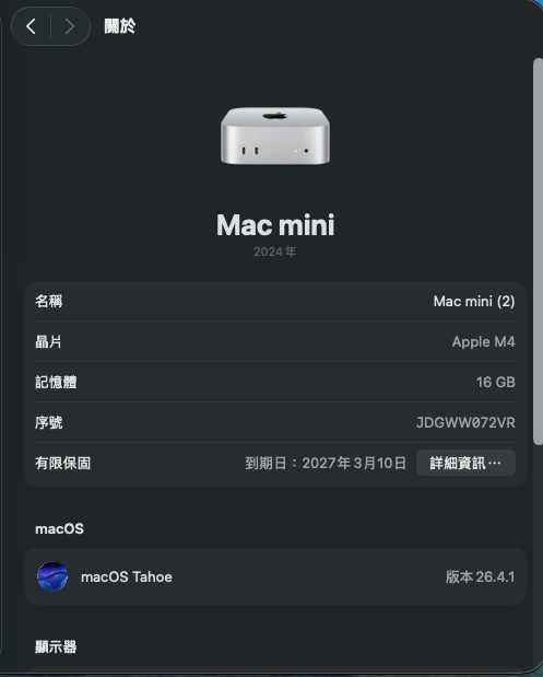 Mac mini 16gb