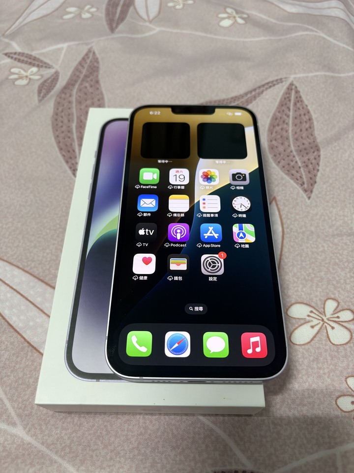 iPhone 14 Plus 紫色128G單機盒裝無配件