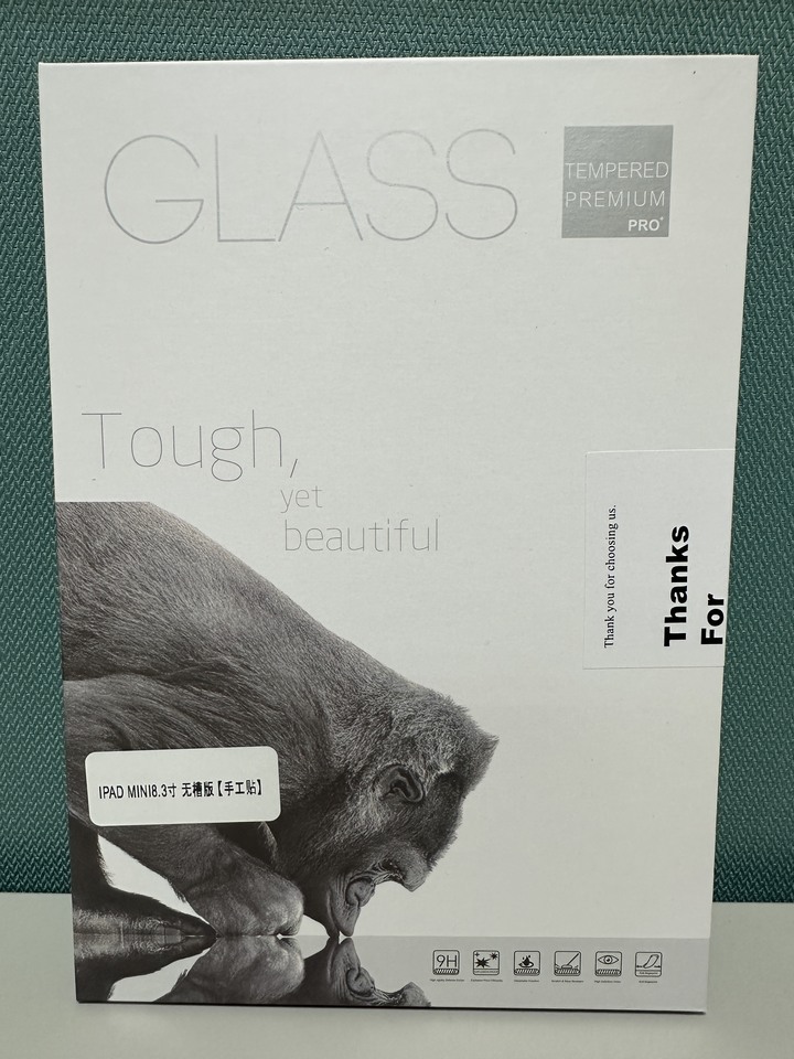 [玻璃貼][Thunder] iPad mini 6/7（滿版玻璃無"瀏海"全面保護）（全新）