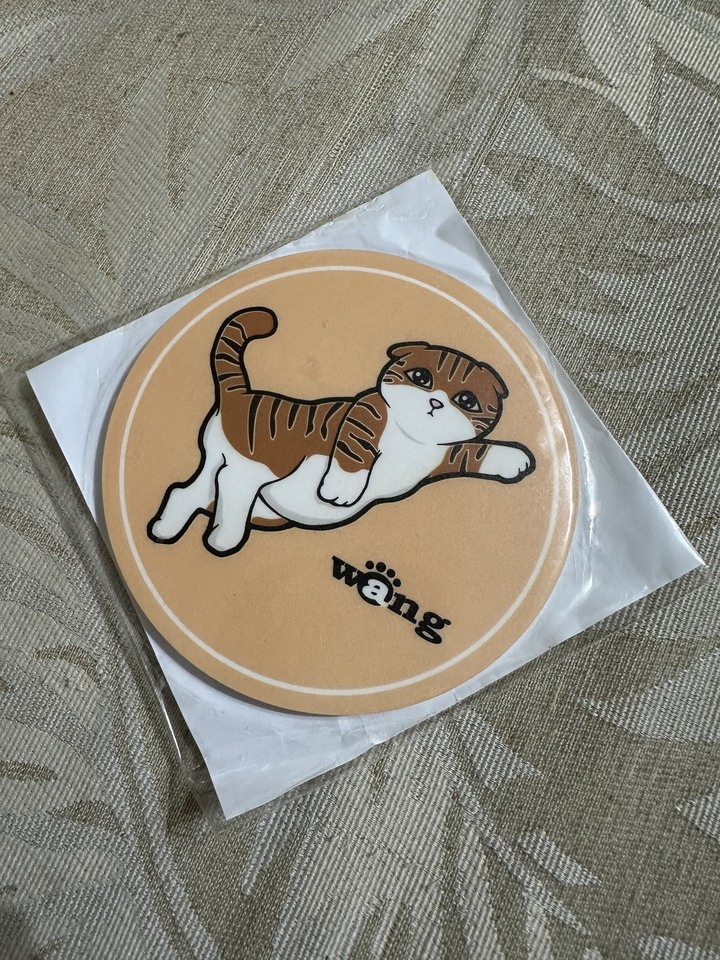 [售] 杯墊/ 手繪可愛貓咪（全新）