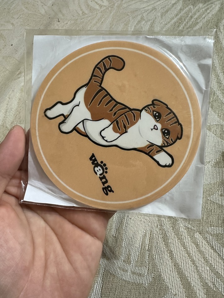 [售] 杯墊/ 手繪可愛貓咪（全新）