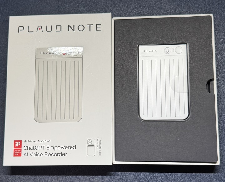 PLAUD NOTE AI 智慧錄音卡 9成9新LINE通話錄音神器