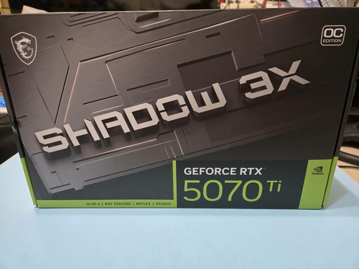 全新 微星RTX5070Ti 16G SHADOW 3X OC