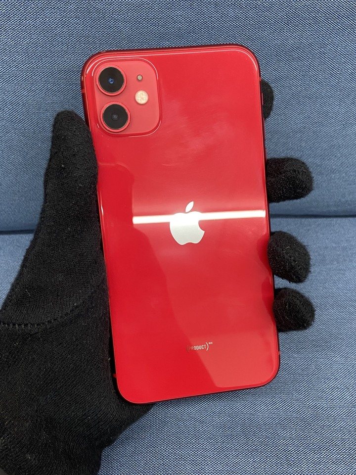 Apple IPhone 11 256G 二手6.1吋蘋果手機 紅色 iPhone11 螢幕泛黃 副廠電池