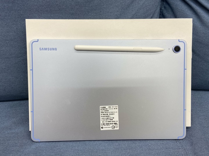保固內 SAMSUNG Tab S10 Fe Wi-Fi 128GB二手三星平板 10.9吋 藍色 R5GL1