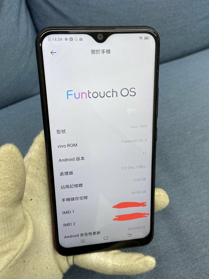Vivo y12 3G+64G 二手4G手機 舊款手機!!!! 舊款充電孔