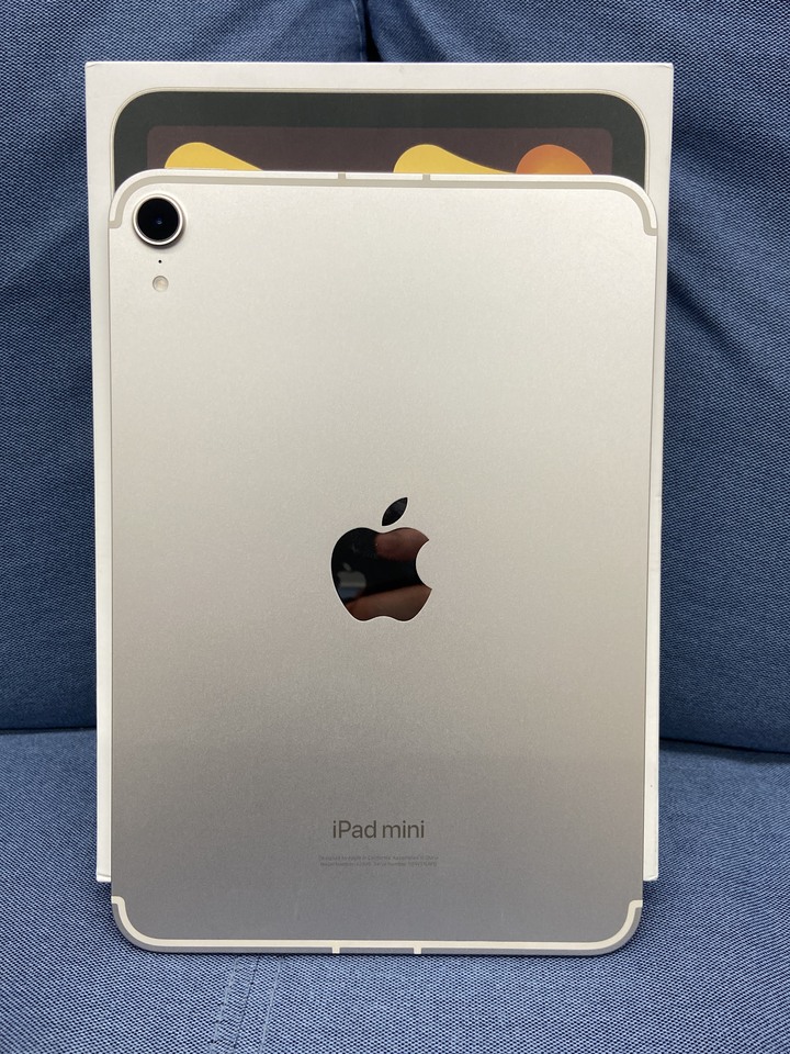 插卡版Apple IPad Mini 7 128G Mini7蘋果平板 二手星光色 5G 2024 WIFI FD4V3