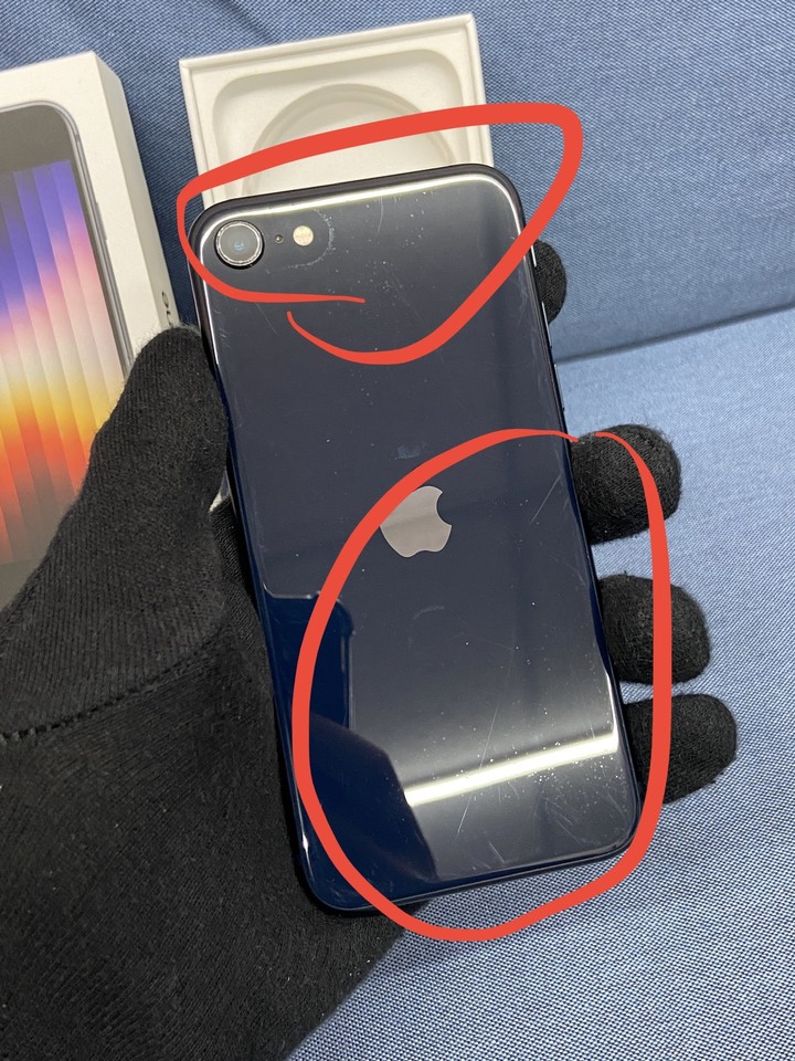 盒裝Apple IPhone SE3 SE 3 64G二手蘋果5G手機 2022 第三代 黑色 59157
