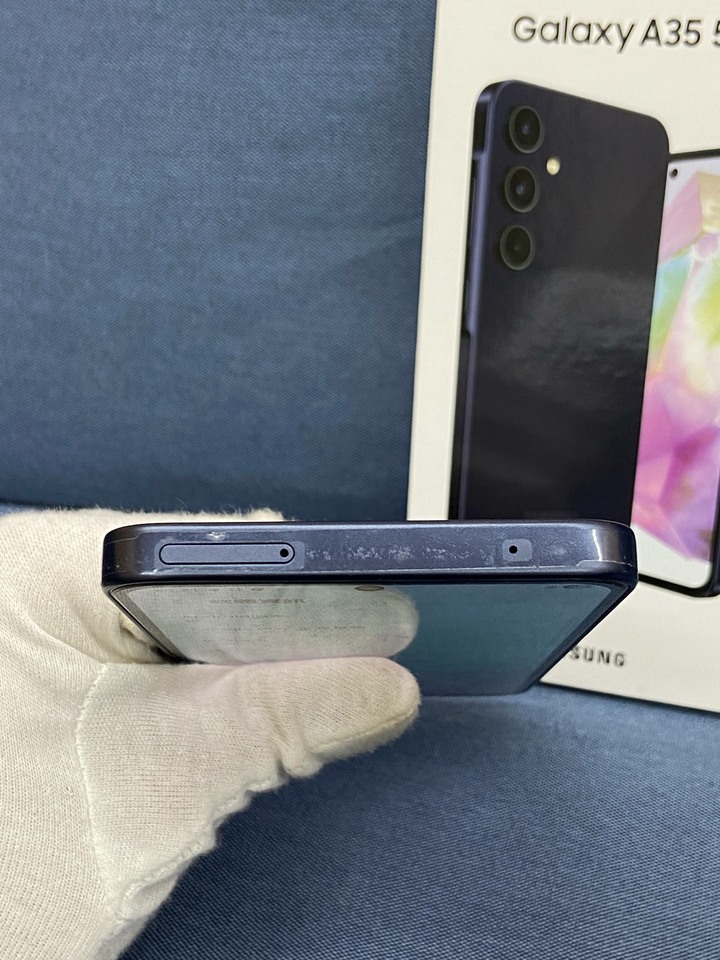 SAMSUNG A35 6+128G 5G 二手三星拍照手機 黑藍色 盒裝漂亮