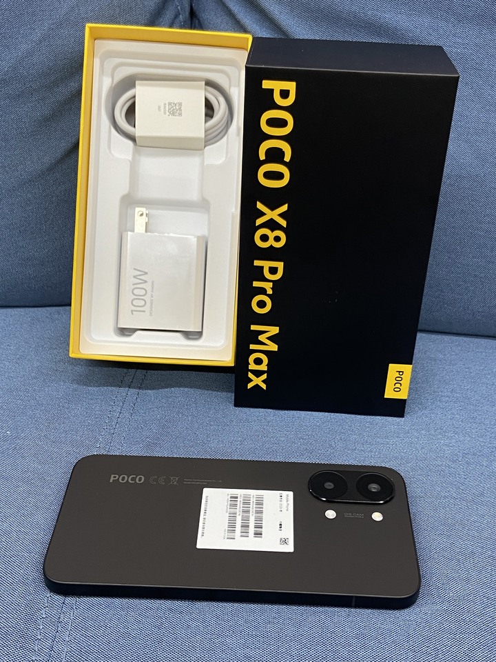 剛買保固長 POCO X8 Pro Max 12G+512G 小米手機 電競手機 大容量 黑色