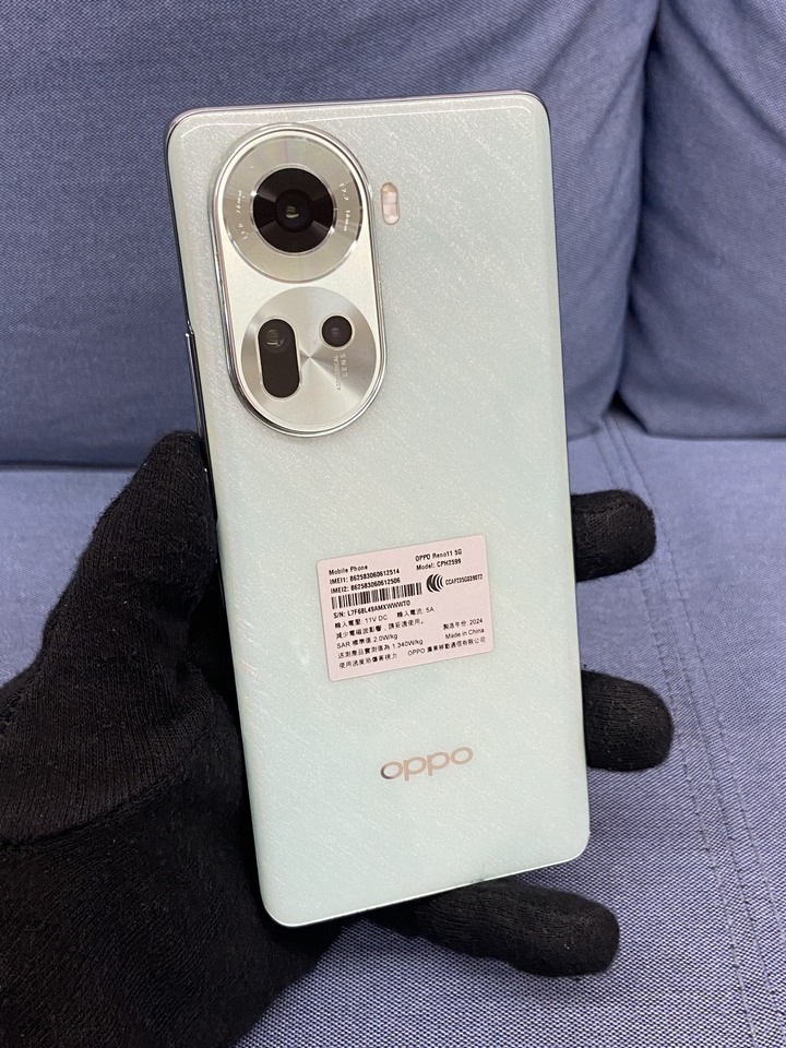 小黑點 OPPO Reno 11 8G+256G 5G手機 綠色 曲面美顏手機 Reno11
