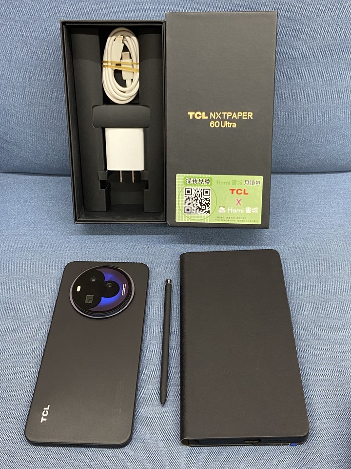 保固內TCL Nxtpaper 60 Ultra 12G/512G 5G護眼手機台灣公司貨 黑藍色 未來紙