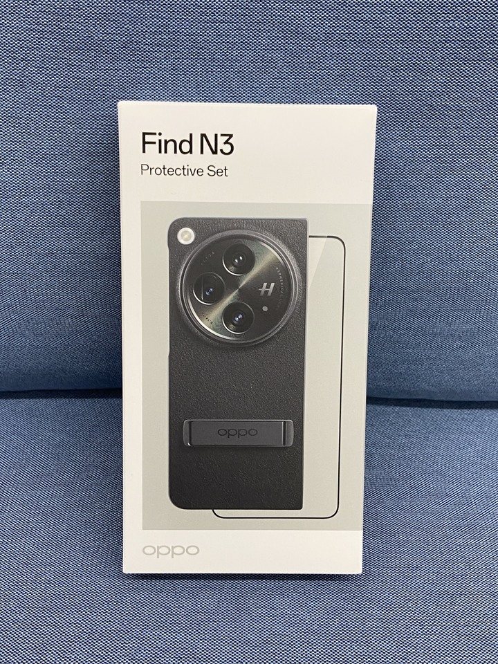 OPPO Find N3 原廠手機殼 PC+PU+鋁合金 保護殼 原廠盒裝 黑 全新