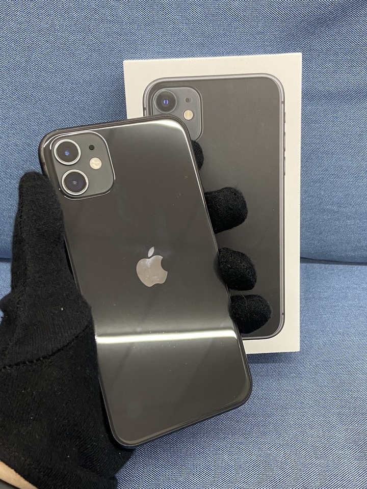 電池68%Apple IPhone 11 128G 蘋果手機 二手手機 黑色盒裝 IPhone11