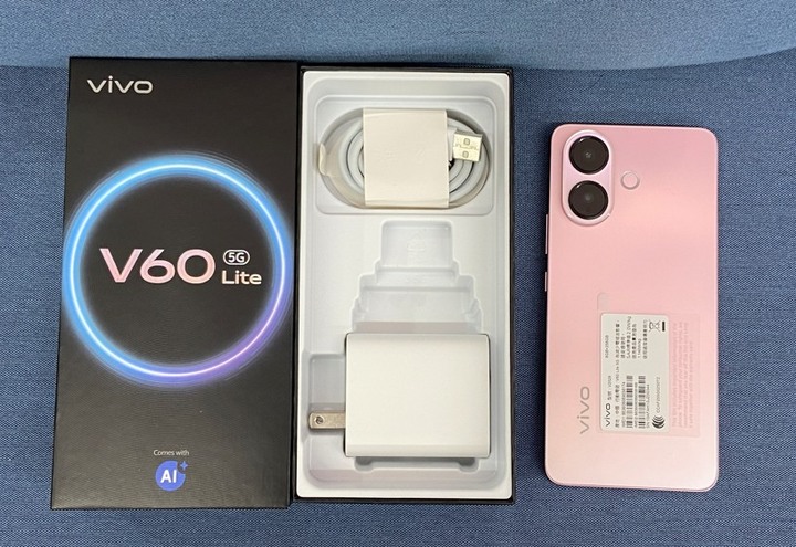 剛買保固長5G Vivo V60 Lite V60lite 8G/256G 5G 粉色 台灣公司貨