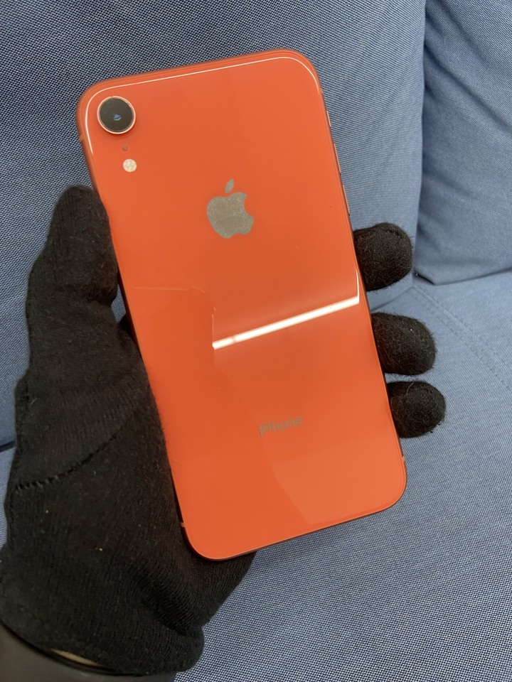 Apple IPhone XR 128G 橘色 6.1吋蘋果手機 4G手機 電池88%