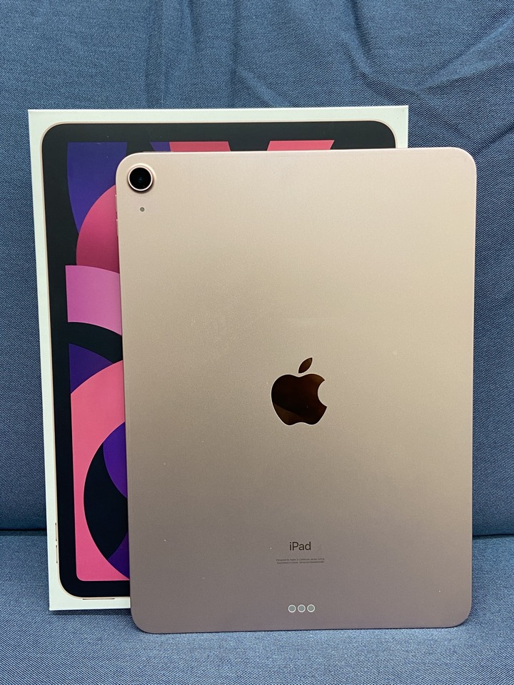 Apple iPad Air 4 64G 蘋果平板二手蘋果大螢幕平板 Air4 WIFI 粉色盒裝