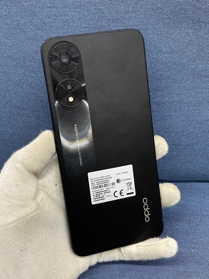 (底部輕微泛紅)OPPO A78 5G 4G+128G 二手5G歐伯美顏黑色手機
