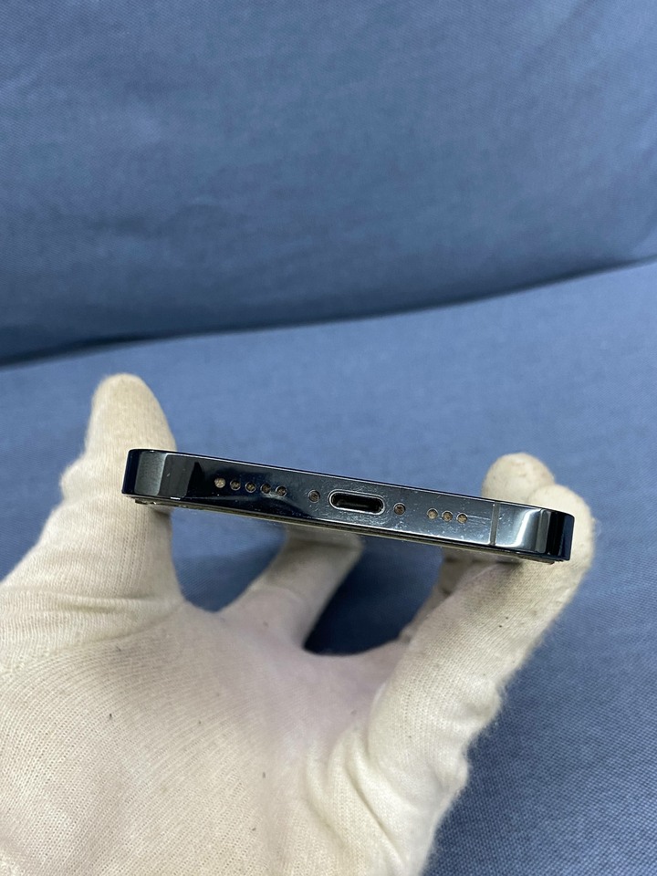 副廠電池背蓋裂痕Apple IPhone 12 Pro 128G 二手蘋果藍色手機 5G手機 IPhone12 Pro