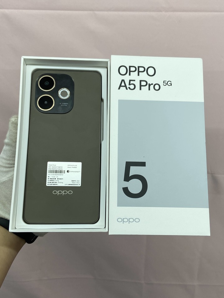 全新拆封新品 OPPO A5 PRO 5G 6G+128G 5G手機 咖啡色