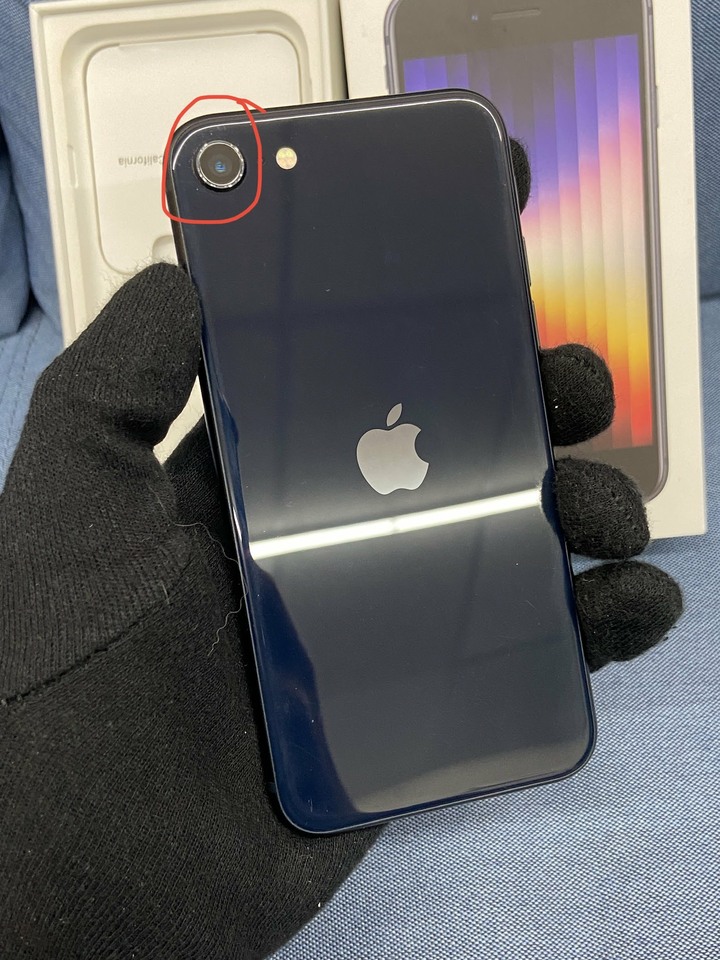 盒裝Apple IPhone SE3 SE 3 64G二手蘋果5G手機 2022 第三代 黑色 35619
