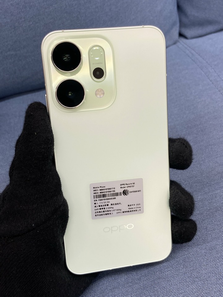 保固內OPPO Reno 14 12G+512G 5G手機 翠綠色 美顏手機 Reno14