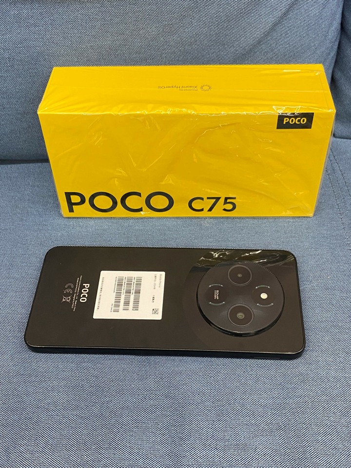 POCO C75 6G+128G 小米4G手機 黑色 二手手機
