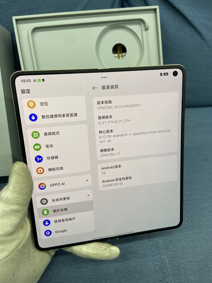 剛買保固長 OPPO Find N6 16G+512G 8.12吋5G摺疊手機 台灣公司貨