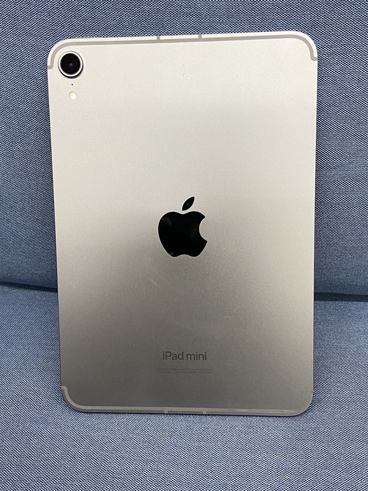 保固內Apple IPad Mini 7 插卡版128G Mini7蘋果平板 二手黑灰色 5G可參考 2024 WIFI